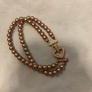 Double chocolate pearl bracelet